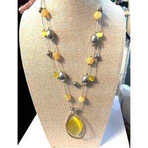 Lemon Moonstone Necklace -- 18'"